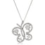 Diamond Butterfly Necklace Pendant 0.60ct G/SI Quality 18k White Gold - All Diamond