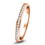 Diamond Channel Half Eternity Ring 0.15ct G/SI 9k Rose Gold 2.3mm - All Diamond