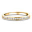 Diamond Channel Half Eternity Ring 0.15ct G/SI 9k Yellow Gold 2.3mm - All Diamond