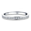 Diamond Channel Half Eternity Ring 0.15ct G/SI in Platinum 2.3mm - All Diamond