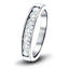 Diamond Channel Half Eternity Ring 0.20ct G/SI 9k White Gold 3.0mm - All Diamond