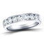 Diamond Channel Half Eternity Ring 0.80ct G/SI 18k White Gold 4.0mm - All Diamond
