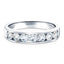 Diamond Channel Half Eternity Ring 1.00ct G/SI 18k White Gold 4.5mm - All Diamond