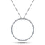 Diamond Circle Life Necklace 0.25ct G/SI Quality 18k White Gold W18.0