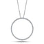 Diamond Circle Life Necklace 0.25ct G/SI Quality 18k White Gold W18.0 - All Diamond