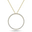 Diamond Circle Life Necklace 0.25ct G/SI Quality 18k Yellow Gold W18.0