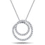 Diamond Circle Life Necklace 0.50ct G/SI Quality 18k White Gold W16.0