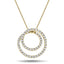 Diamond Circle Life Necklace 0.50ct G/SI Quality 18k Yellow Gold W16.0