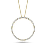 Diamond Circle Life Necklace 0.50ct G/SI Quality 18k Yellow Gold W18.0 - All Diamond