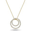 Diamond Circle Life Necklace 0.80ct G/SI Quality 18k Yellow Gold W19.5 - All Diamond