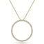 Diamond Circle Life Necklace 1.00ct G/SI Quality 18k Yellow Gold W34.5 - All Diamond