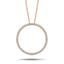 Diamond Circle of Life Necklace 0.50ct G/SI Quality in 18k Rose Gold - All Diamond