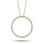 Diamond Circle of Life Necklace 0.50ct G/SI Quality in 18k Yellow Gold - All Diamond