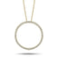 Diamond Circle of Life Necklace 0.70ct G/SI Quality in 18k Yellow Gold - All Diamond