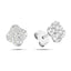 Diamond Clover Earrings 0.60ct G/SI Quality in 18k White Gold