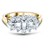 Diamond Cluster Boat Ring 1.00ct G/SI Quality in 18k Yellow Gold - All Diamond