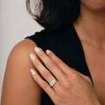 Diamond Cluster Boat Ring 1.00ct G/SI Quality in 18k Yellow Gold - All Diamond