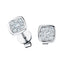 Diamond Cluster Square Earrings 0.20ct G/SI Quality 18k White Gold