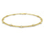 Diamond Double Chain Bracelet 0.15ct G/SI 18k Yellow Gold