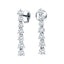 Diamond Drop Earrings 1.25ct G/SI Quality in 18k White Gold 3.0mm