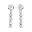 Diamond Drop Earrings 1.25ct G/SI Quality in 18k White Gold 3.0mm - All Diamond