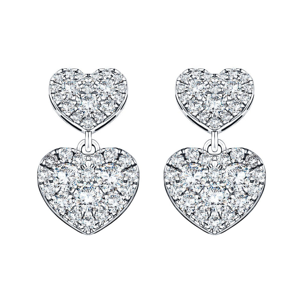 Round Cut 6.73 ctw Pink Tourmaline & Diamond 18kt White Gold Earrings |  Costco