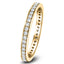 Diamond Full Eternity Diamond Ring 0.45ct G/SI 18k Yellow Gold 2.1mm - All Diamond