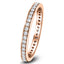 Diamond Full Eternity Diamond Ring 0.50ct G/SI 18k Rose Gold 2.3mm - All Diamond