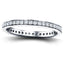 Diamond Full Eternity Diamond Ring 0.80ct G/SI 18k White Gold 2.7mm - All Diamond