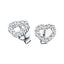 Diamond Heart Earrings 0.33ct G/SI Quality in 18k White Gold
