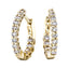 Diamond Hoop Earrings 0.50ct G/SI Quality Diamonds 18k Yellow Gold
