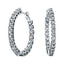 Diamond Hoop Earrings 1.00ct G/SI Quality Diamonds 18k White Gold