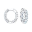 Diamond Hoop Earrings 1.65ct G/SI Quality Diamonds 18k White Gold