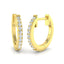 Diamond Huggie Hoop Earrings 0.10ct G/SI Quality in 18k Yellow Gold