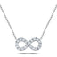 Diamond Infinity Necklace 0.50ct G/SI Quality in 18k White Gold