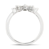 Diamond Marquise Crown Ring 0.60ct G/SI Quality in 18k White Gold - All Diamond