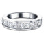 Diamond Princess Half Eternity Ring 1.50ct G/SI 18k White Gold 4.4mm - All Diamond
