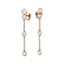 Diamond Rub Over Drop Earrings 1.60ct G/SI Quality 18k Rose Gold - All Diamond