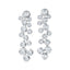 Diamond Rub Over Drop Earrings 5.00ct G/SI Quality 18k White Gold - All Diamond