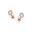 Diamond Rub Over Stud Earrings 0.20ct G/SI Quality in 18k Rose Gold