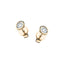 Diamond Rub Over Stud Earrings 0.20ct G/SI Quality in 18k Yellow Gold