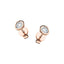 Diamond Rub Over Stud Earrings 0.30ct G/SI Quality in 18k Rose Gold
