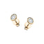 Diamond Rub Over Stud Earrings 0.30ct G/SI Quality in 18k Yellow Gold