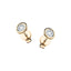 Diamond Rub Over Stud Earrings 0.40ct G/SI Quality in 18k Yellow Gold