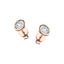 Diamond Rub Over Stud Earrings 0.75ct G/SI Quality in 18k Rose Gold