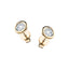 Diamond Rub Over Stud Earrings 1.00ct G/SI Quality in 18k Yellow Gold