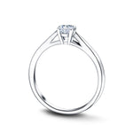 Diamond Solitaire Engagement Ring 0.25ct G/SI Quality in Platinum - All Diamond