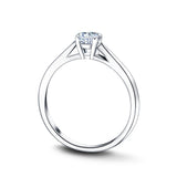 Diamond Solitaire Engagement Ring 0.33ct G/SI Quality 18k White Gold - All Diamond