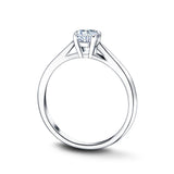 Diamond Solitaire Engagement Ring 0.40ct G/SI Quality in Platinum - All Diamond