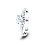 Diamond Solitaire Engagement Ring 0.70ct G/SI Quality in Platinum - All Diamond